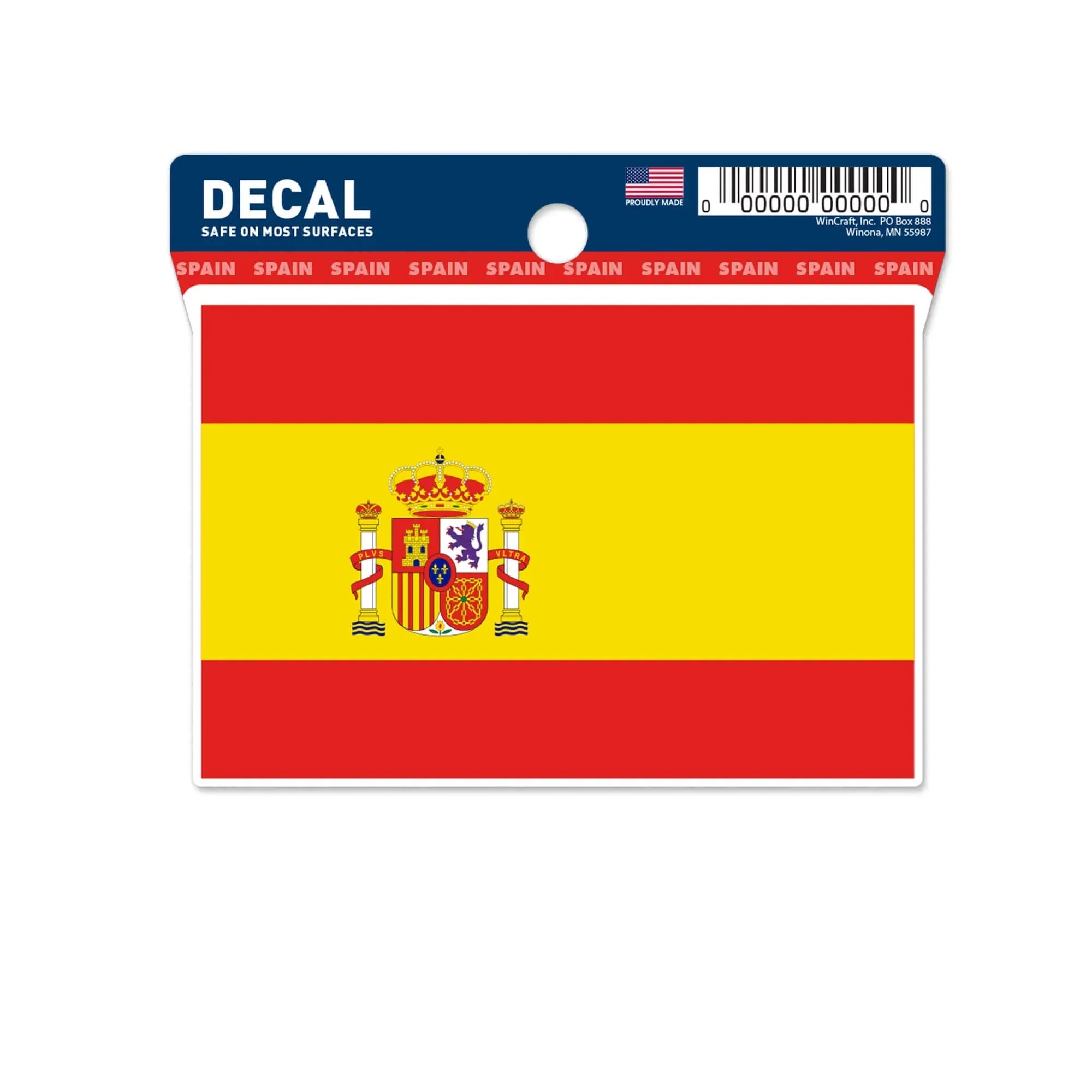 Wincraft Spain Flag Decal (3"x4")