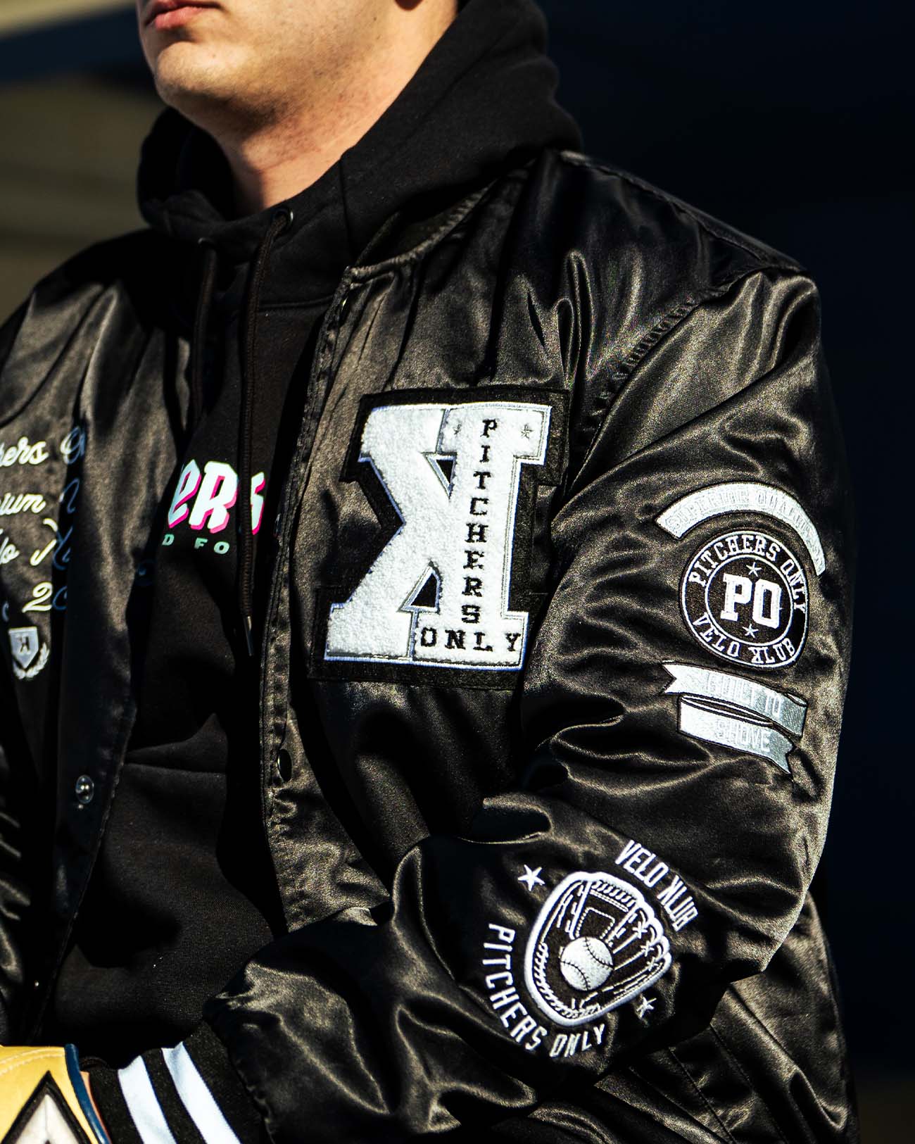 Youth Black Velo Klub Bullpen Jacket