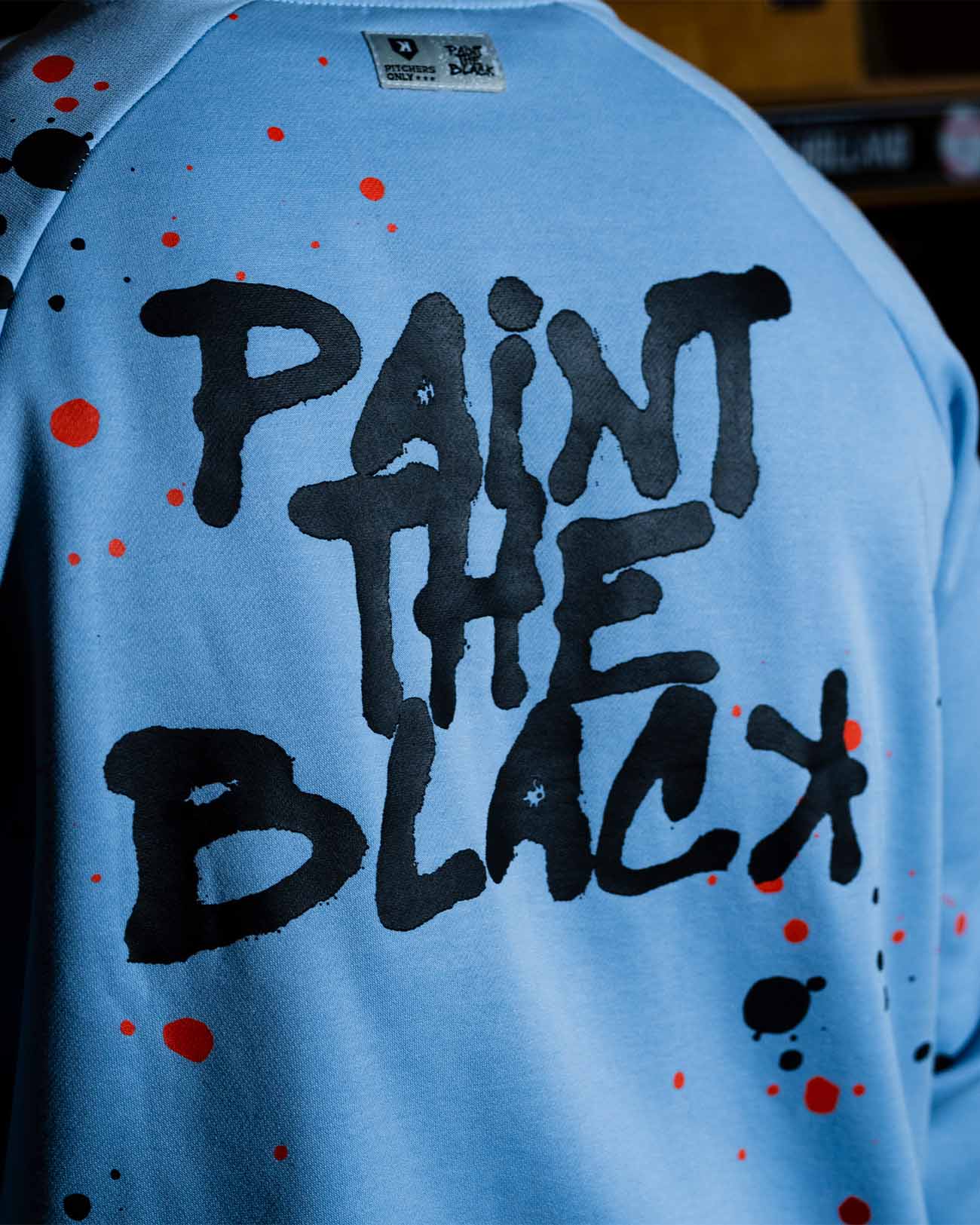 Youth Paint The Black Crewneck - Bullpen Blue