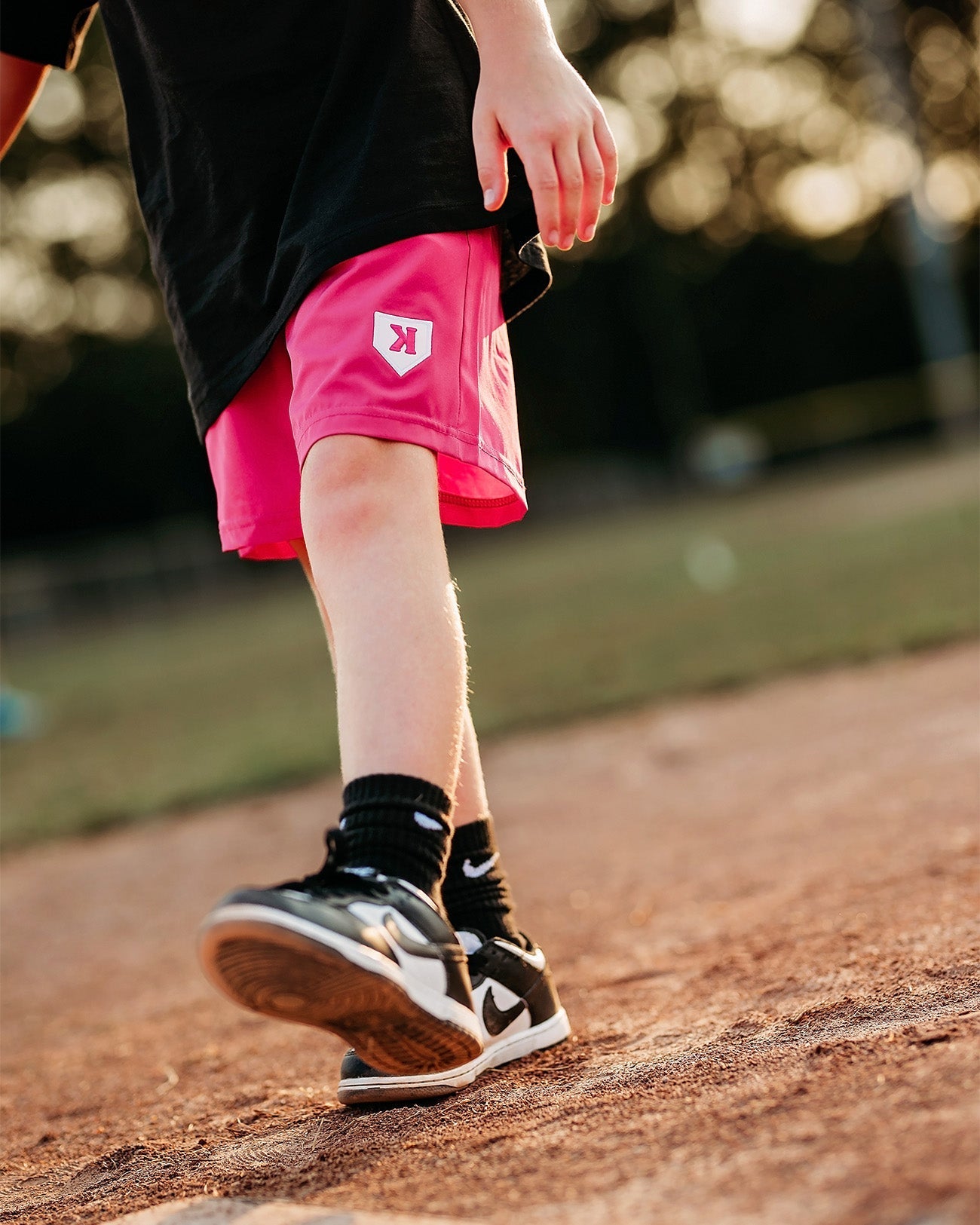 Youth Pink Training Shorts