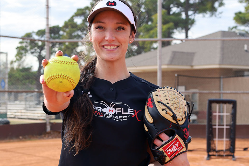 Nicole May, 4x National Champion working out with Web Flex Sports